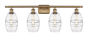 Vaz - 4 Light - 36 inch - Brushed Brass - Bath Vanity Light (3442|516-4W-BB-G557-6CL)