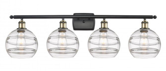 Rochester - 4 Light - 38 inch - Black Antique Brass - Bath Vanity Light (3442|516-4W-BAB-G556-8CL)