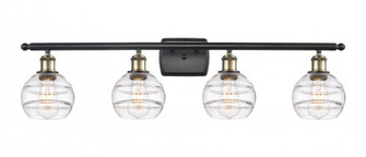 Rochester - 4 Light - 36 inch - Black Antique Brass - Bath Vanity Light (3442|516-4W-BAB-G556-6CL)