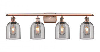 Bella - 4 Light - 36 inch - Antique Copper - Bath Vanity Light (3442|516-4W-AC-G558-6SM)