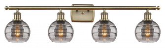 Rochester - 4 Light - 36 inch - Antique Brass - Bath Vanity Light (3442|516-4W-AB-G556-6SM)