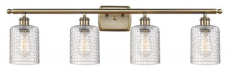 Cobbleskill - 4 Light - 35 inch - Antique Brass - Bath Vanity Light (3442|516-4W-AB-G112C-5CL)
