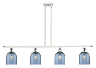Bella - 4 Light - 48 inch - White Polished Chrome - Stem hung - Island Light (3442|516-4I-WPC-G558-6BL)