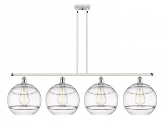 Rochester - 4 Light - 50 inch - White Polished Chrome - Cord hung - Island Light (3442|516-4I-WPC-G556-12CL)
