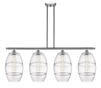 Vaz - 4 Light - 48 inch - Brushed Satin Nickel - Stem hung - Island Light (3442|516-4I-SN-G557-10CL)