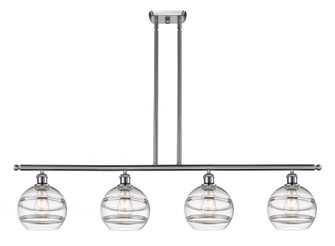 Rochester - 4 Light - 48 inch - Brushed Satin Nickel - Stem hung - Island Light (3442|516-4I-SN-G556-8CL)