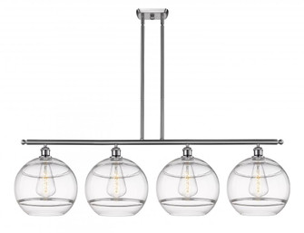 Rochester - 4 Light - 50 inch - Brushed Satin Nickel - Stem hung - Island Light (3442|516-4I-SN-G556-12CL)