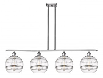 Rochester - 4 Light - 48 inch - Brushed Satin Nickel - Stem hung - Island Light (3442|516-4I-SN-G556-10CL)