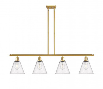Berkshire - 4 Light - 48 inch - Satin Gold - Stem hung - Island Light (3442|516-4I-SG-GBC-84)