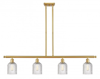 Bridal Veil - 4 Light - 48 inch - Satin Gold - Stem hung - Island Light (3442|516-4I-SG-G559-5CL)