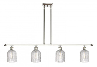 Bridal Veil - 4 Light - 48 inch - Polished Nickel - Stem hung - Island Light (3442|516-4I-PN-G559-5CL)