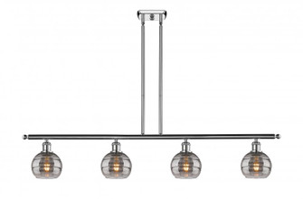 Rochester - 4 Light - 48 inch - Polished Chrome - Stem hung - Island Light (3442|516-4I-PC-G556-6SM)