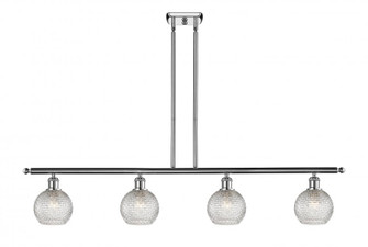 Athens - 4 Light - 48 inch - Polished Chrome - Cord hung - Island Light (3442|516-4I-PC-G122C-6CL)