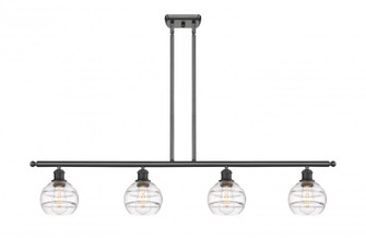 Rochester - 4 Light - 48 inch - Oil Rubbed Bronze - Stem hung - Island Light (3442|516-4I-OB-G556-6CL)