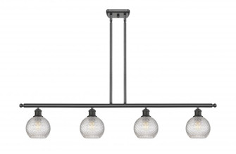 Athens - 4 Light - 48 inch - Oil Rubbed Bronze - Stem hung - Island Light (3442|516-4I-OB-G122C-6CL)