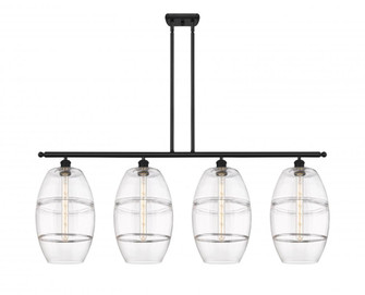 Vaz - 4 Light - 48 inch - Matte Black - Stem hung - Island Light (3442|516-4I-BK-G557-10CL)