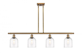 Bella - 4 Light - 48 inch - Brushed Brass - Stem hung - Island Light (3442|516-4I-BB-G558-6CL)