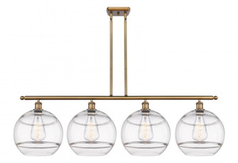 Rochester - 4 Light - 50 inch - Brushed Brass - Stem hung - Island Light (3442|516-4I-BB-G556-12CL)