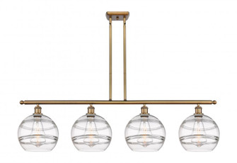 Rochester - 4 Light - 48 inch - Brushed Brass - Stem hung - Island Light (3442|516-4I-BB-G556-10CL)