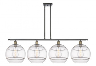 Rochester - 4 Light - 50 inch - Black Antique Brass - Stem hung - Island Light (3442|516-4I-BAB-G556-12CL)