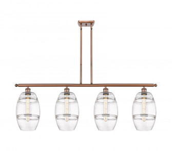 Vaz - 4 Light - 48 inch - Antique Copper - Stem hung - Island Light (3442|516-4I-AC-G557-8CL)