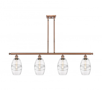 Vaz - 4 Light - 48 inch - Antique Copper - Stem hung - Island Light (3442|516-4I-AC-G557-6CL)
