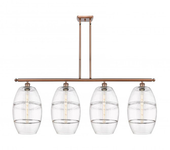 Vaz - 4 Light - 48 inch - Antique Copper - Stem hung - Island Light (3442|516-4I-AC-G557-10CL)