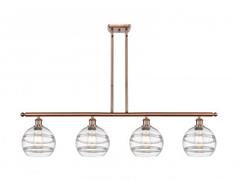 Rochester - 4 Light - 48 inch - Antique Copper - Stem hung - Island Light (3442|516-4I-AC-G556-8CL)