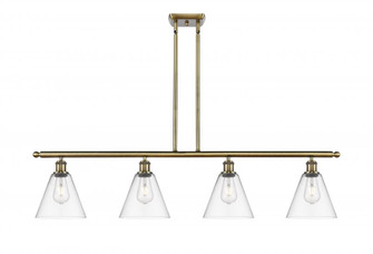 Berkshire - 4 Light - 48 inch - Antique Brass - Stem hung - Island Light (3442|516-4I-AB-GBC-82-LED)