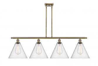 Berkshire - 4 Light - 50 inch - Antique Brass - Stem hung - Island Light (3442|516-4I-AB-GBC-124-LED)