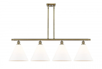 Berkshire - 4 Light - 50 inch - Antique Brass - Cord hung - Island Light (3442|516-4I-AB-GBC-121-LED)