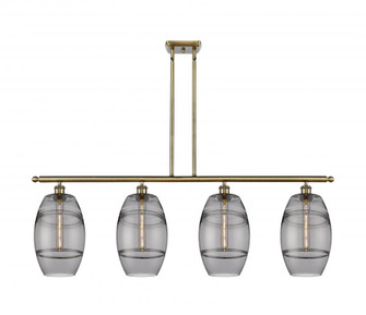 Vaz - 4 Light - 48 inch - Antique Brass - Cord hung - Island Light (3442|516-4I-AB-G557-8SM)