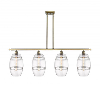 Vaz - 4 Light - 48 inch - Antique Brass - Stem hung - Island Light (3442|516-4I-AB-G557-8CL)