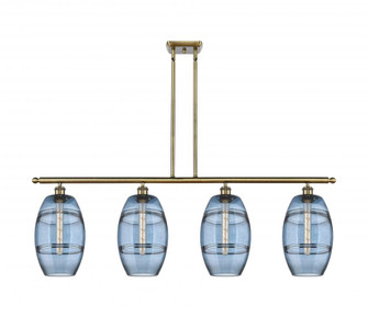 Vaz - 4 Light - 48 inch - Antique Brass - Cord hung - Island Light (3442|516-4I-AB-G557-8BL)