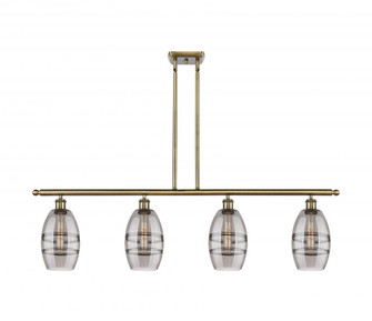 Vaz - 4 Light - 48 inch - Antique Brass - Cord hung - Island Light (3442|516-4I-AB-G557-6SM)