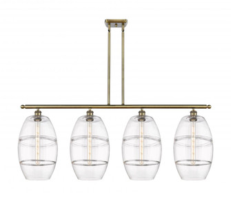 Vaz - 4 Light - 48 inch - Antique Brass - Stem hung - Island Light (3442|516-4I-AB-G557-10CL)