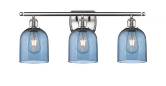 Bella - 3 Light - 26 inch - Brushed Satin Nickel - Bath Vanity Light (3442|516-3W-SN-G558-6BL)