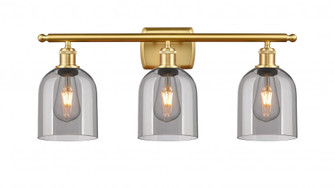 Bella - 3 Light - 26 inch - Satin Gold - Bath Vanity Light (3442|516-3W-SG-G558-6SM)