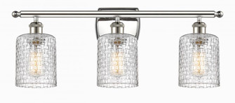 Cobbleskill - 3 Light - 25 inch - Polished Nickel - Bath Vanity Light (3442|516-3W-PN-G112C-5CL)
