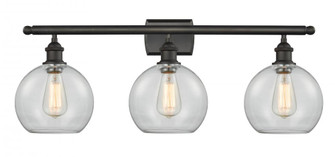 Athens - 3 Light - 28 inch - Oil Rubbed Bronze - Bath Vanity Light (3442|516-3W-OB-G122C-8CL)