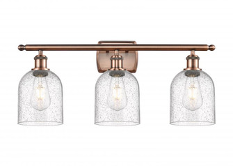 Bella - 3 Light - 26 inch - Antique Copper - Bath Vanity Light (3442|516-3W-AC-G558-6SDY)