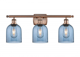 Bella - 3 Light - 26 inch - Antique Copper - Bath Vanity Light (3442|516-3W-AC-G558-6BL)