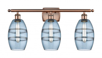 Vaz - 3 Light - 26 inch - Antique Copper - Bath Vanity Light (3442|516-3W-AC-G557-6BL)