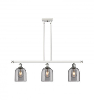 Bella - 3 Light - 36 inch - White Polished Chrome - Cord hung - Island Light (3442|516-3I-WPC-G558-6SM)