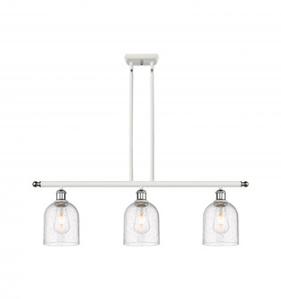 Bella - 3 Light - 36 inch - White Polished Chrome - Stem hung - Island Light (3442|516-3I-WPC-G558-6SDY)