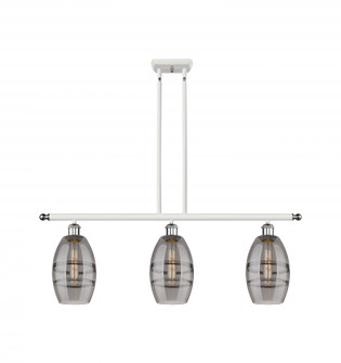 Vaz - 3 Light - 36 inch - White Polished Chrome - Stem hung - Island Light (3442|516-3I-WPC-G557-6SM)