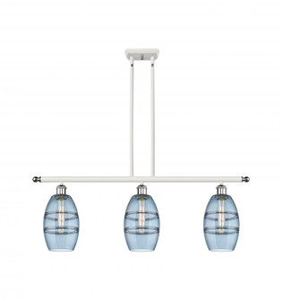 Vaz - 3 Light - 36 inch - White Polished Chrome - Stem hung - Island Light (3442|516-3I-WPC-G557-6BL)