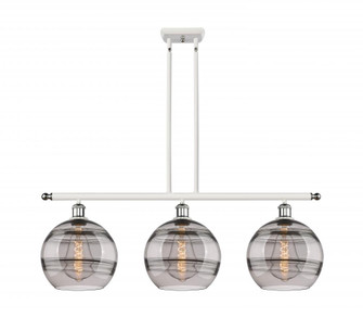 Rochester - 3 Light - 37 inch - White Polished Chrome - Stem hung - Island Light (3442|516-3I-WPC-G556-10SM)