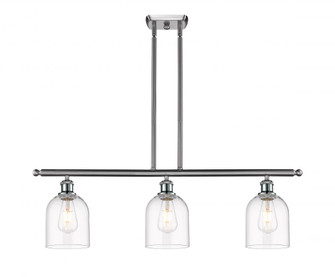 Bella - 3 Light - 36 inch - Brushed Satin Nickel - Cord hung - Island Light (3442|516-3I-SN-G558-6CL)