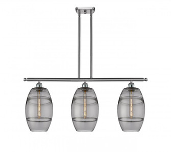 Vaz - 3 Light - 36 inch - Brushed Satin Nickel - Cord hung - Island Light (3442|516-3I-SN-G557-8SM)